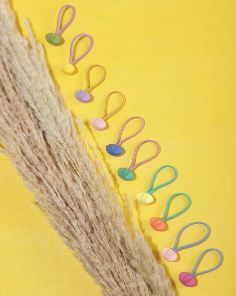 Lulu & Sky Women Set of 10 Hair Ties