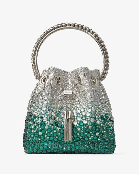 Bon Bon Hotfix Crystal Bag with Crystal Handle