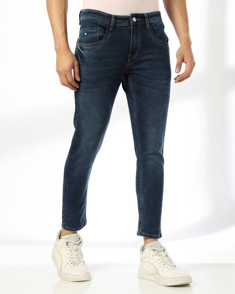 JOHN PLAYERS JEANS Men Lightly Washed Skinny Cropped Fit Jeans