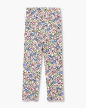 Girls Floral Print Skinny Fit Leggings