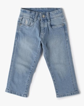 u.s. polo assn. Boys Mid-Wash Cotton Regular Fit Jeans-picture-50
