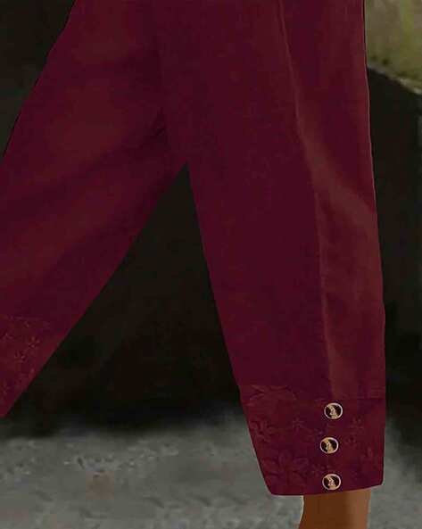 Lulu & Sky Women Flat-Front Straight Fit Pants