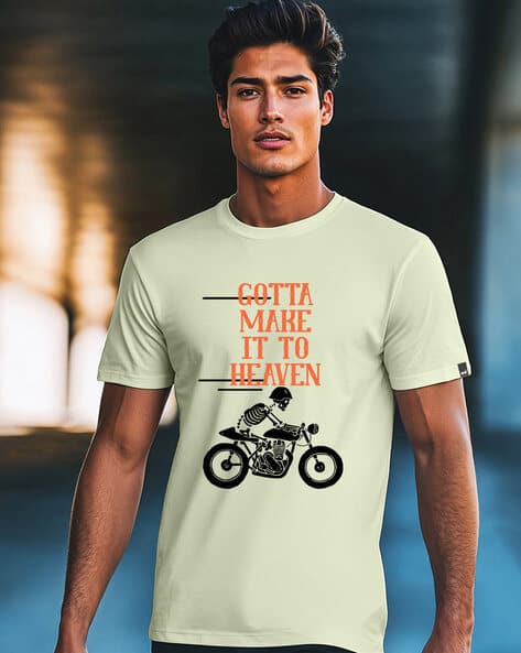 BEWAKOOF Men Graphic Print Regular Fit T-Shirt