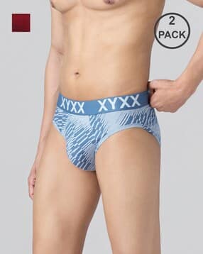 xyxx Men Pack of 2 Printed Regular Briefs-picture-11