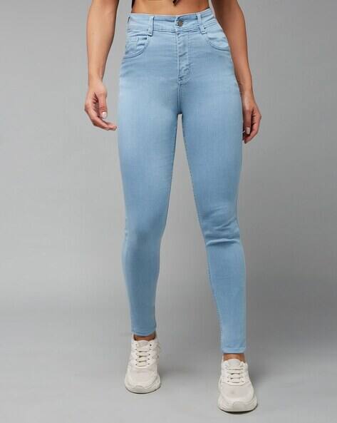 High-Rise Skinny Fit Stretch Jeans