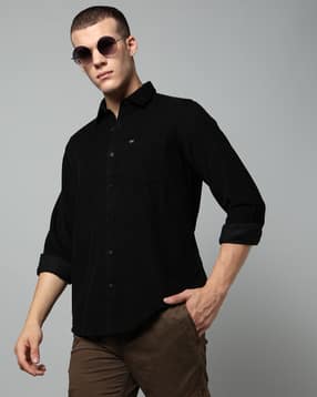 spykar Men Slim Fit Shirt with Patch Pocket-picture-36