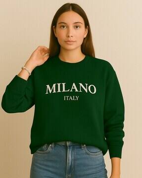 Buy KASHIANXSTYLE Women Regular Fit Graphic Sweatshirt Online