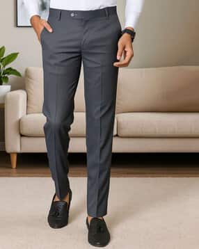 buda jeans co Men Slim Fit Flat-Front Trousers-picture-24