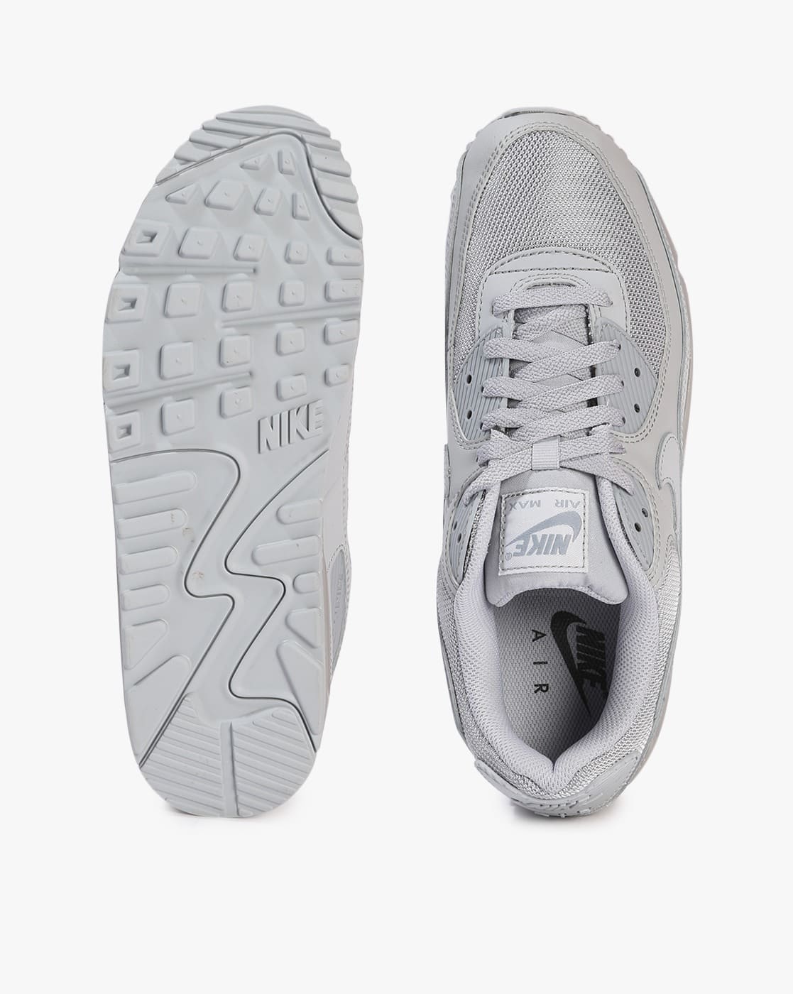 Buy NIKE Air Max 90 Low-Top Lace-Up Sneakers Grey Color Men