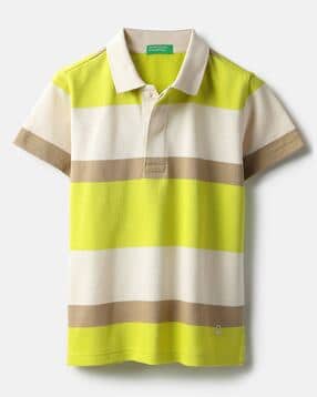 united colors of benetton Boys Colourblock Regular Fit Polo T-Shirt-picture-32