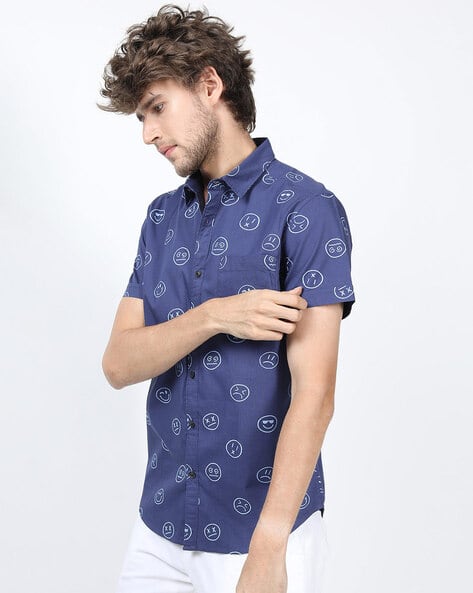 Highlander  Men Classic Graphic Slim Fit Shirt