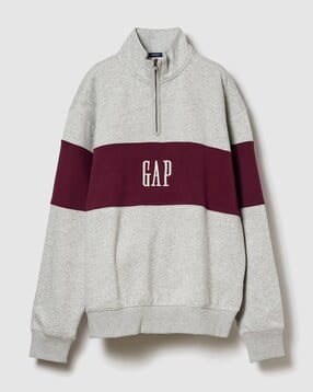 gap Men Logo Embroidered Half-Zip Sweatshirt-picture-12