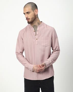 vastrado Men Striped Short Kurta-picture-51