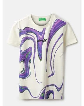 united colors of benetton Boys Printed Regular Fit Round-Neck T-Shirt -picture-43