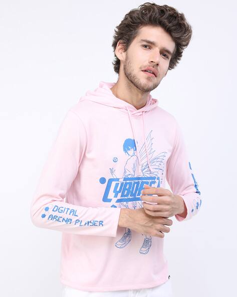 Highlander Men Graphic Print Hooded Slim Fit T-Shirt