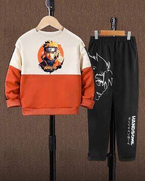 actlive Boys Graphic Print Round-Neck T-Shirt & Pants Set-picture-24