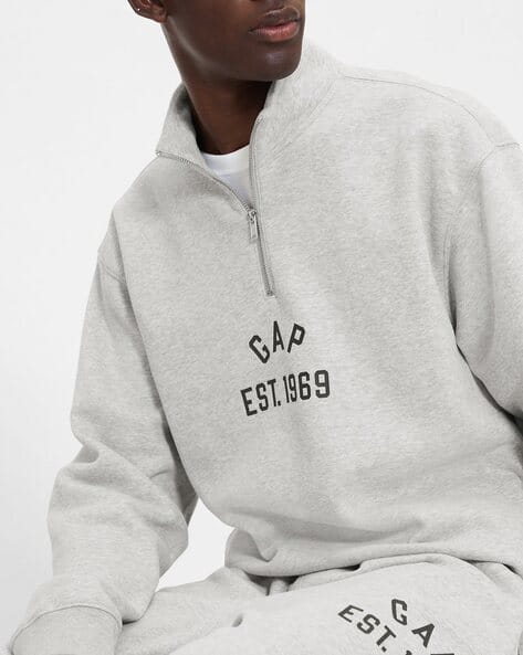 Buy GAP Men Quarter-Zip Neck Oversize Online | Ajio.com
