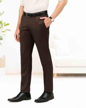 buda jeans co Men Slim Fit Flat-Front Trousers-picture-29