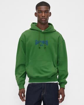 gap Men Embroidered Logo Relaxed Fit Full Sleeves Hoodie-picture-51