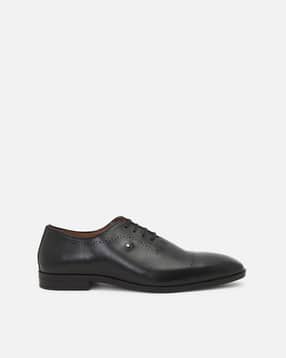 louis philippe Men Round-Toe Formal Shoes with Lace Fastening-picture-12