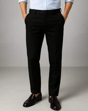neonomad Men Flat-Front Slim Fit Trousers-picture-11