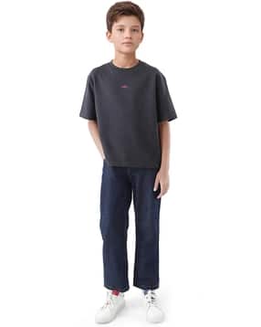 Boys Regular Fit Jeans with Insert Pockets