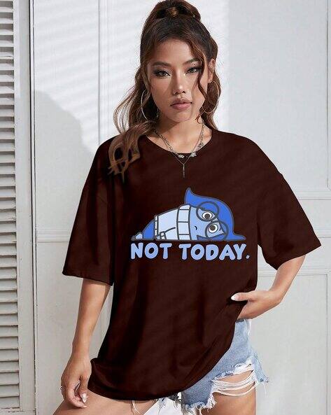 Aahwan X AG Women Graphic Print Relaxed Fit Round-Neck T-Shirt