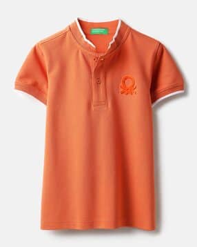 united colors of benetton Boys Regular Fit T-Shirt with Embroidered Logo-picture-27