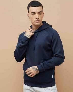 Men Regular Fit Hoodie with Full Sleeves
