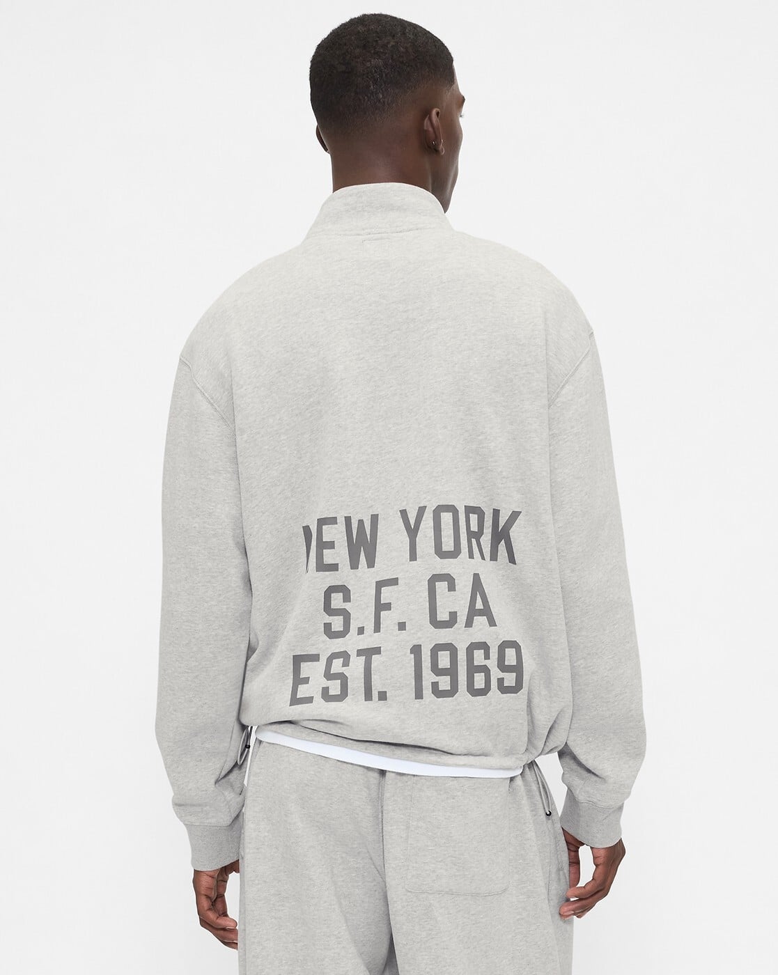 Buy GAP Men Quarter-Zip Neck Oversize Online | Ajio.com