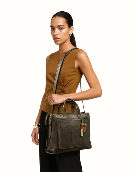 leather briefcase tote bag design leather