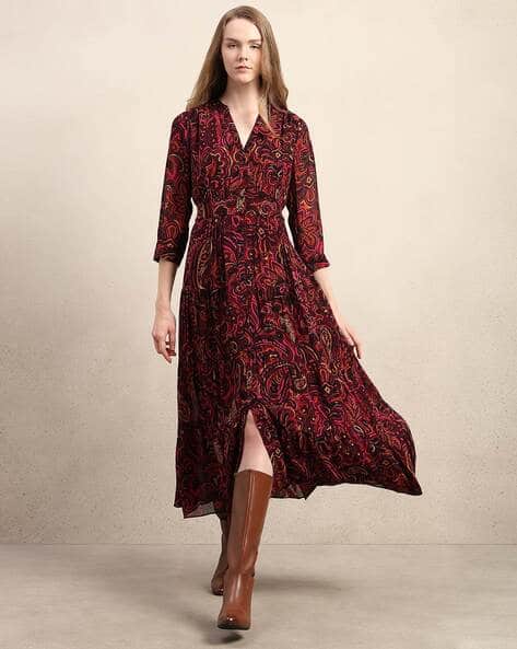 fitted lace wedding dress VERO MODA White Printed Midi Dress main image 1