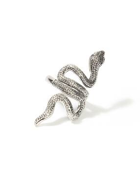 yousta Men Silver-Plated Snake Ring-picture-37
