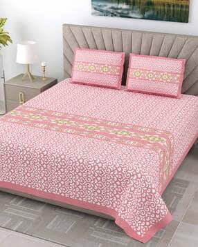 jaipur fabric 153 Printed Pure Cotton King Size Double Bedsheet-picture-32