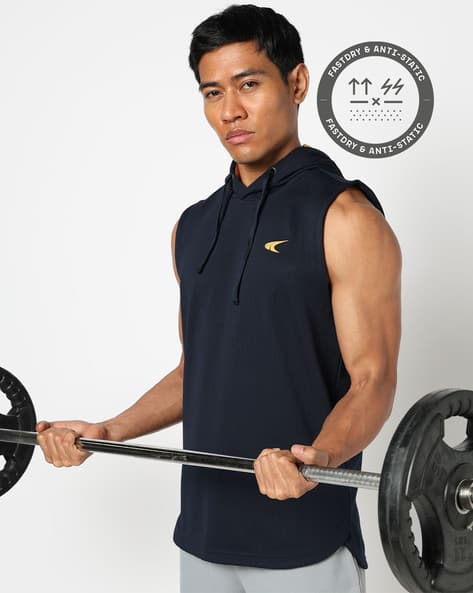 PERFORMAX Men Regular Fit Hooded T-Shirt