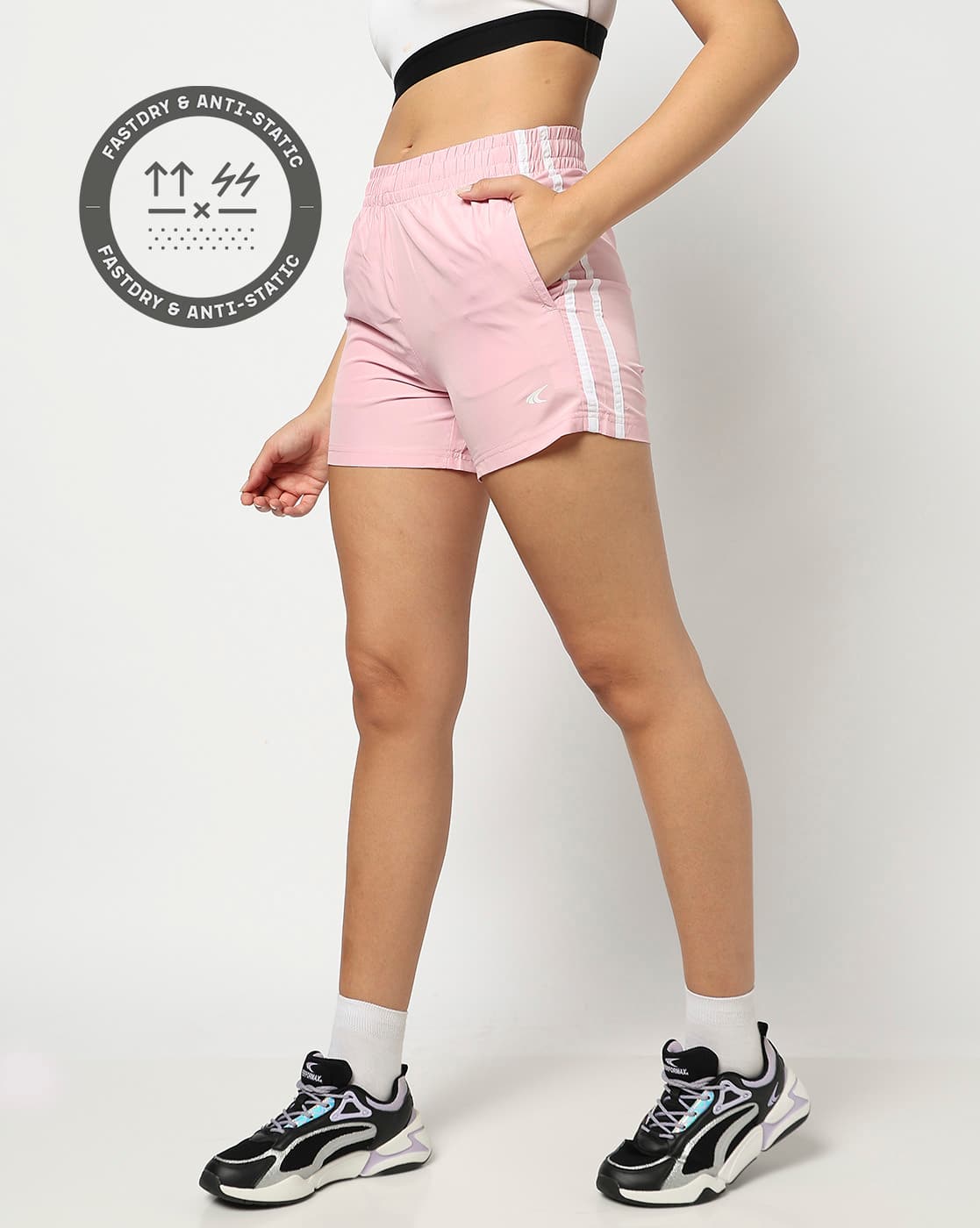 Buy PERFORMAX Women Side Striped Regular Fi Online | Ajio.com