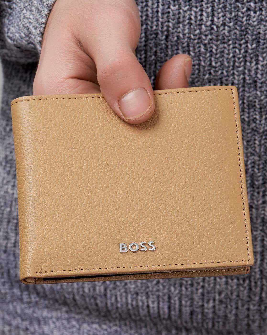 Buy HUGO BOSS Classic Bi-Fold Wallet | Camel Color Men | AJIO LUXE