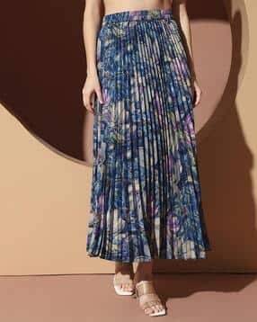 zwerlon x ag Women Floral Print A-Line Skirt-picture-34