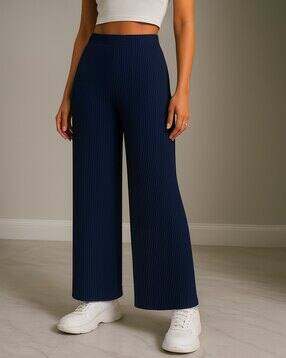 tromko Women High-Rise Relaxed Fit Flat-Front Pants-picture-21