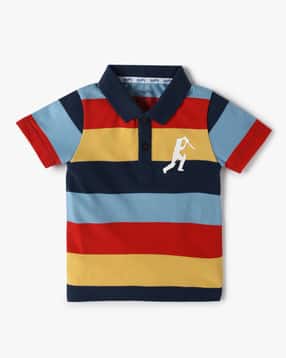 playday Boys Striped Relaxed Fit Polo T-Shirt-picture-13