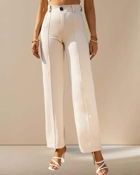 KOTTY Women High Rise Relaxed Fit Pants