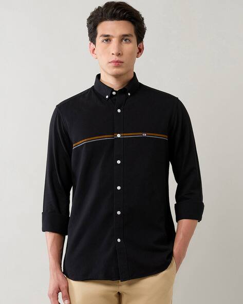Arrow Sports Men Striped Slim Fit Shirt