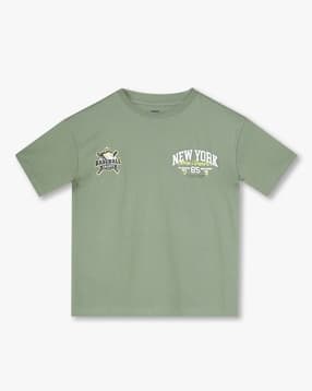 Boys Typographic Print Crew-Neck T-Shirt