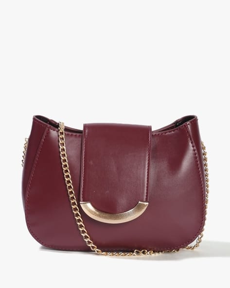 YOUSTA Women Chain-Link Strap Sling Bag