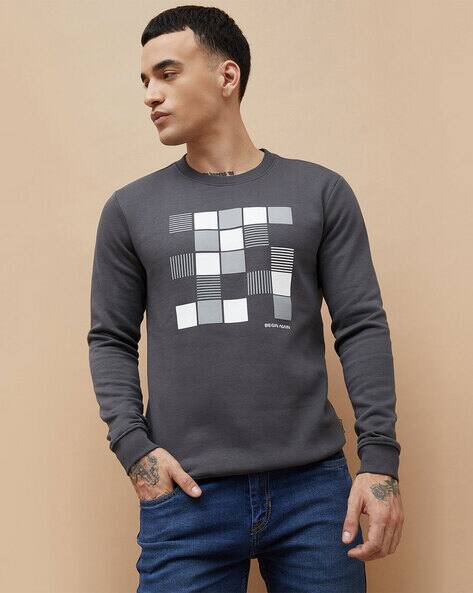 Fame forever by lifestyle Men Cotton Abstract Printed Sweatshirt