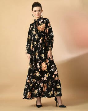 zwerlon x ag Women Floral Print Fit & Flare Dress-picture-22