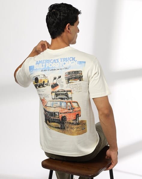 Buy DNMX Men Typographic Print Relaxed Online | Ajio.com