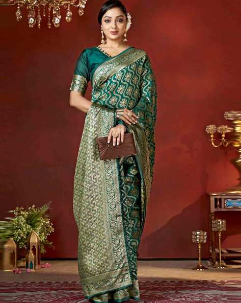 Nyrika Women Woven Banarasi Silk Saree