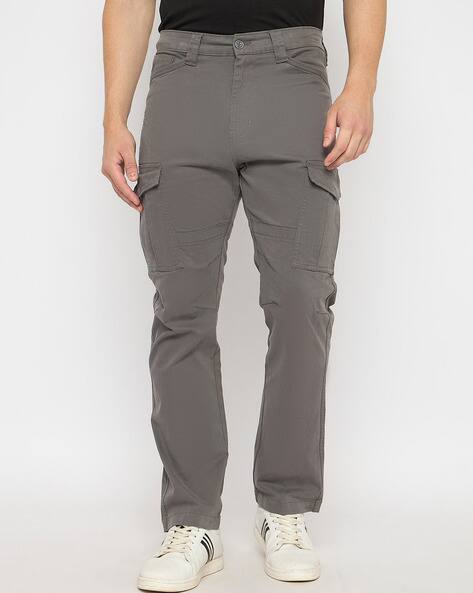 Men Regular Fit Cargo Trousers