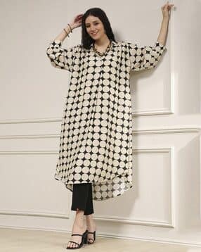 biba Women Printed A-Line Kurta with Camisole-picture-33
